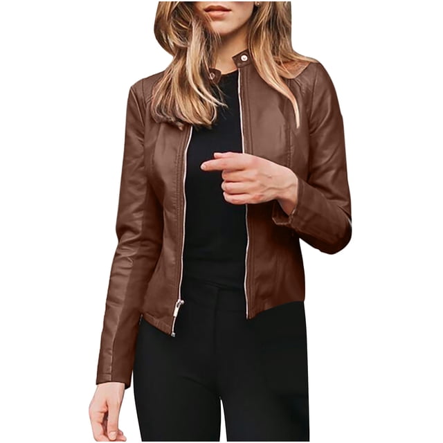 CEHVOM Cardigan Court à Manches Longues Ouvert à l'Avant pour Femmes Veste de Complet Courte Manteau Haut