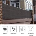 thumbnail image 3 of HAHADAXA Balcony Privacy Screen Cover Sunshade Weatherproof UV Protection Fence Mesh Windscreen HDPE Balcony Cover with for Cable Ties for Backyard Patio Porch Garden 500cm x 90cm, 3 of 6