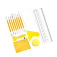 thumbnail image 2 of jifeng Polymer Clay Cutter Tools Acrylic Clay Roller Acrylic Sheet with Shave, Handmade 15Pcs, 2 of 9