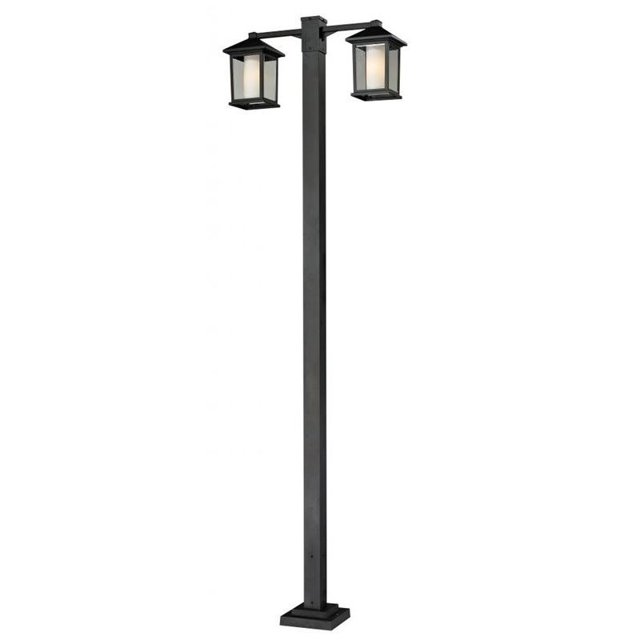 Z-Lite Mesa 2 Tête Poteau Extérieur en Noir