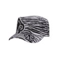 thumbnail image 1 of Top Headwear Womens Print Adjustable Cadet Cap - Zebra - Fleur-de-lis, 1 of 2
