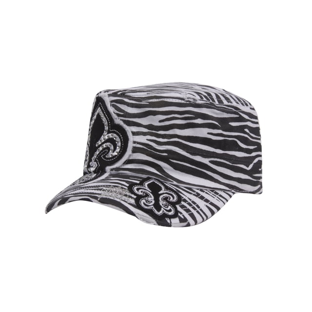 Top Headwear Womens Print Adjustable Cadet Cap - Zebra - Fleur-de-lis