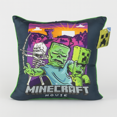 thumbnail image 1 of Minecraft Movie 'Attack at Dawn' Kids Décor Pillow, 18" Square, 1 of 4