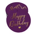 thumbnail image 1 of Inkdotpot 100 Pack Real Gold Foil Paper Tags Happy Birthday Favor Hang Tags, 1 of 6