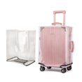 thumbnail image 2 of Waterproof Rolling Luggage Cover Full Transparent Luggage Protector Cover Thicken Suitcase Protector Cover PVC Suitcase Cover 26inch B, 2 of 6