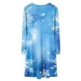 thumbnail image 5 of Splozh Robe de Noël pour Fille Robe de Noël pour Fille Imprimé Bal Fête Fête de Noël Robes pour Fille Violet Pâle, 5-6 Ans, 5 of 5