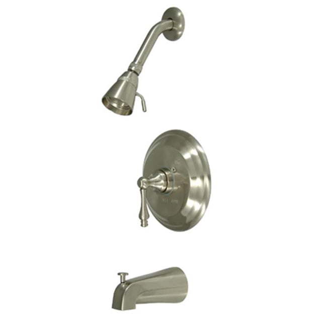 Kingston Brass KB3638AL Pressure Balance Tub & Shower Faucet - Satin Nickel