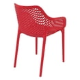 thumbnail image 2 of Compamia Air TG Chaise de Salle à Manger d'Extérieur pour Patio avec Accoudoirs, Rouge, 2 of 10