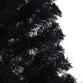 thumbnail image 5 of vidaXL Artificial Half Christmas Tree with Stand Black 210 cm PVC, 5 of 5