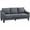 Charcoal Grey, variant on HOMCOM 3 Seater Sofa, Linen Fabric Couch with Pocket Spring, Charcoal Grey