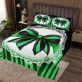 thumbnail image 2 of Erosebridal Girls Bow-tie Coverlet Set Twin, Kawaii Princess Bow Bedding Set, Striped Abstract Decor, 2 of 5