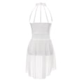 thumbnail image 4 of Yartina Robe de Danse Ballet Sans Manches pour Filles, Robe Justaucorps Moderne Contemporaine Ivoire 10, 4 of 7