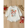 thumbnail image 2 of Faithtur Combinaison Bébé Automne Noël, Imprimé Lettre Père Noël Manches Longues Col Rond pour Garçons Filles, 2 of 9