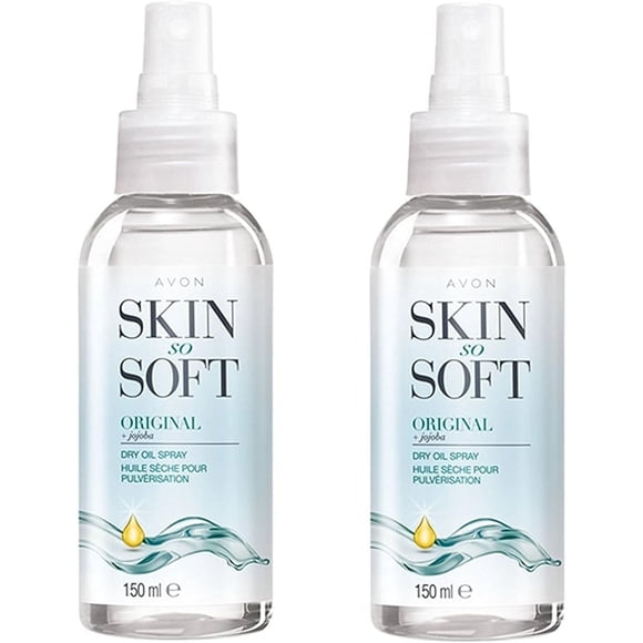 AVON Skin So Soft Original Dry Oil Spray 5 fl.oz (Two Pack)