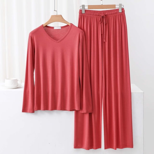 Weiqiqre Ensembles de Pyjama pour Femmes Pyjamas Rafraîchissants Ensembles Assortis d'Été Manches Courtes Ensemble de Détente Femmes