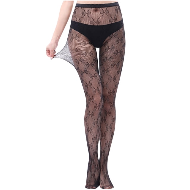 Penkiiy Bas Résille pour Femmes Pantalons pour Femmes Leggings Aguichant en Maille Transparente Grande Taille Bas Résille Résille Collants Café