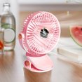 thumbnail image 4 of Clip on Fan,Portable Fan Rechargeable New Usb Small Fan Elementary School Dormitory Portable Mini Charger Table Clip Home Fan Portable Fan Digital Display Version Rechargeable Fan, 4 of 6