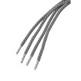 thumbnail image 4 of INSPIRE CHIC 2 Paires Lacets Ronds Élastiques Réfléchissants Unisexes pour Espadrilles Gris Foncé 100 cm/39.5 Pouces, 4 of 5