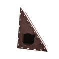thumbnail image 4 of jinwen Grattoir pour Chat Cache-Griffon pour Chats d'Intérieur Repos Sommeil Marron et Blanc, 4 of 9