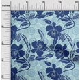 thumbnail image 2 of oneOone Viscose Chiffon Navy Blue Fabric Asian Floral Sewing Craft Projects Fabric Prints By Yard 42 Inch Wide, 2 of 4