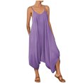 thumbnail image 2 of LSLJS Combinaison Pantalon Décontractée d'Été Imprimée Sans Manches et Dos Nu pour Femmes, One Piece Combinaisons Cadeaux pour Femmes, 2 of 8