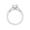 thumbnail image 4 of G/VS2 2 ct Round Cut Diamond Engagement Wedding Ring Set White Gold Lab Grown, 4 of 4