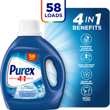 Purex® Coldwater, Concentrated Liquid Laundry Detergent, 1.94, 58 Wash Loads