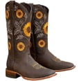 thumbnail image 1 of Western Boots Chunky Heel Embroidered Cowboy Boots Square Toe Boots for Women, 1 of 10