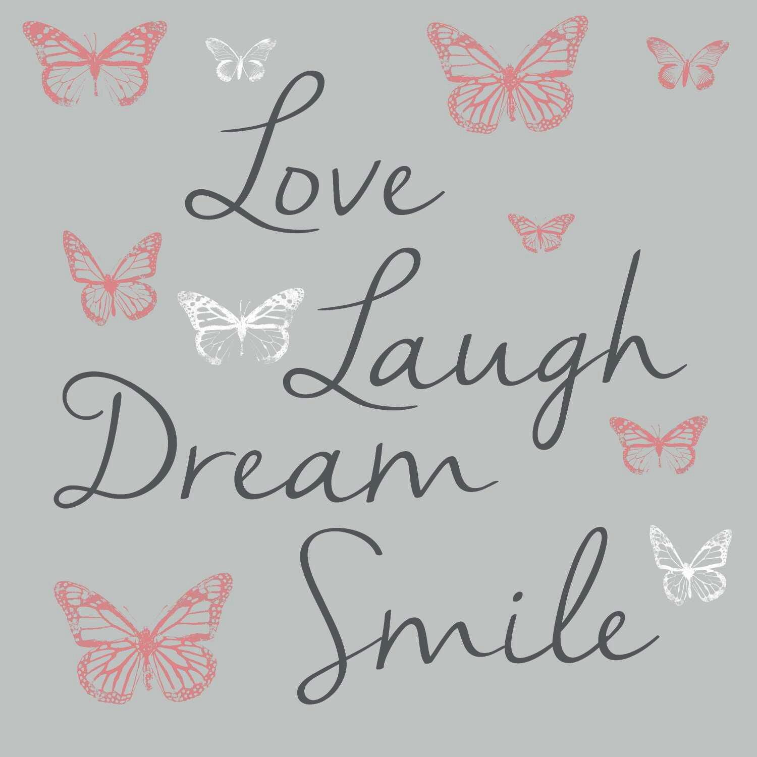 HOME TRENDS BUTTERFLY DREAM PEEL & STICK WALL DECAL