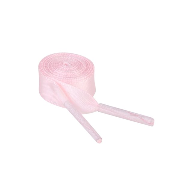 INSPIRE CHIC Unisex Solid Color Flat 0.4'' Wide Ribbon Shoelaces 2 Pairs 110cm/43.3" Pink
