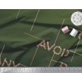 thumbnail image 3 of Soimoi Green Heavy Satin Fabric Floral Alphabet Text Printed Fabric 1 Yard 54 Inch Wide, 3 of 5