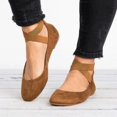 thumbnail image 2 of Womens Solid Color Autumn Asakuchi Elastic Band Dance Fashion Flat Shoes, 2 of 9