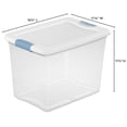 thumbnail image 2 of Sterilite 25 Qt Latching Storage Box Stackable Plastic Bin w/ Latch Lid, 1 Pack, 2 of 11