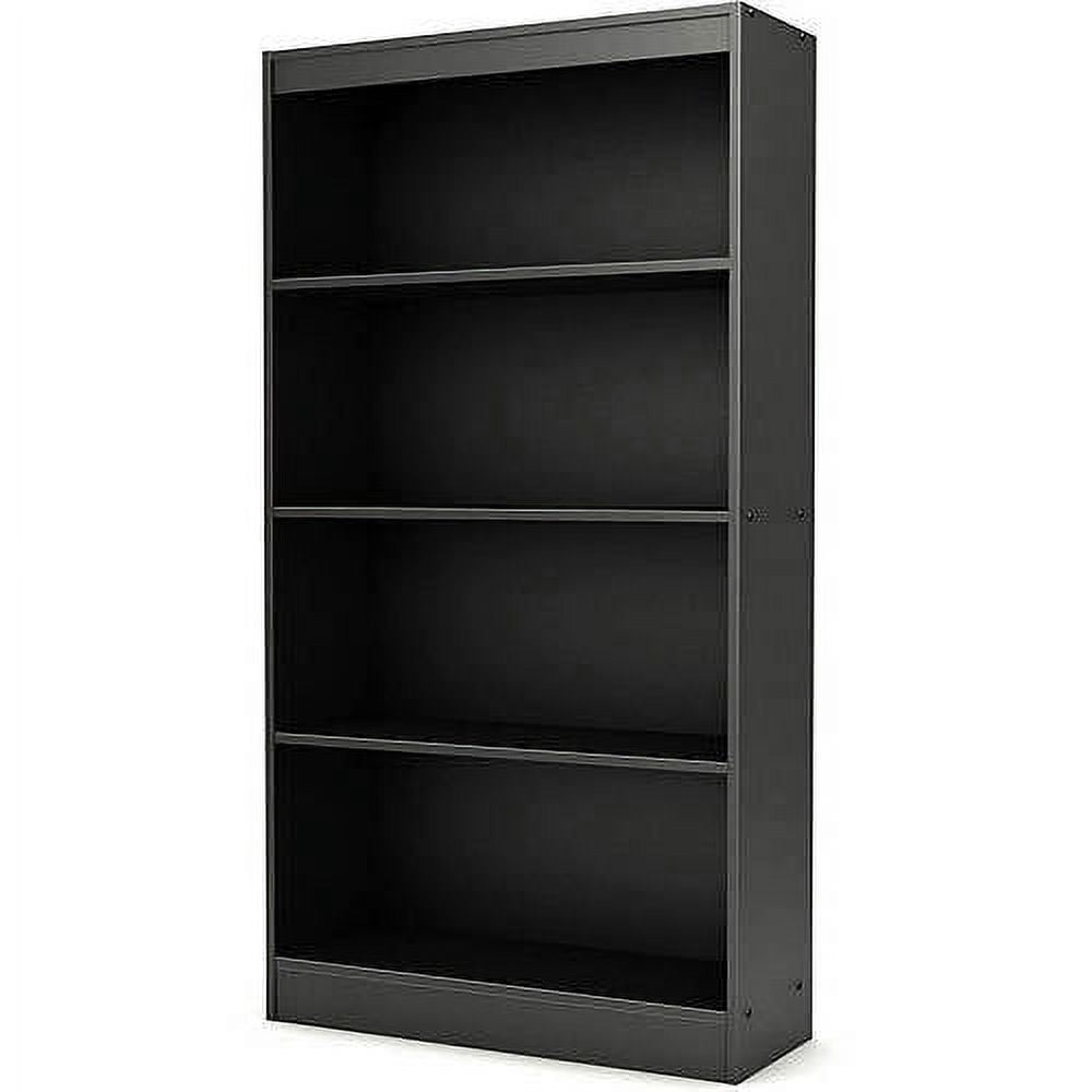 South Shore Axess 4-Shelf Bookcase, in Pure Black