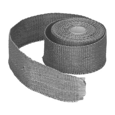Ruban de Tuyau d'Échappement 1800°F, Film Isolant en Fibre de Verre, Réduit la Température sous le Capot pour Voiture Moto avec Attache en Acier Allié