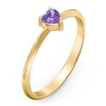 thumbnail image 3 of Bague Pierre de Naissance en Forme de Cœur - Améthyste (Février), 3 of 6