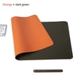 thumbnail image 1 of Dvkptbk Pure Color Leather Mouse Pad Large Desk Pad Home Office Laptop Leather Mouse Pad Writing Pad Double-sided, 1 of 2