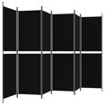 thumbnail image 3 of vidaXL 6-Panel Room Divider Black 300x180 cm Fabric, 3 of 5