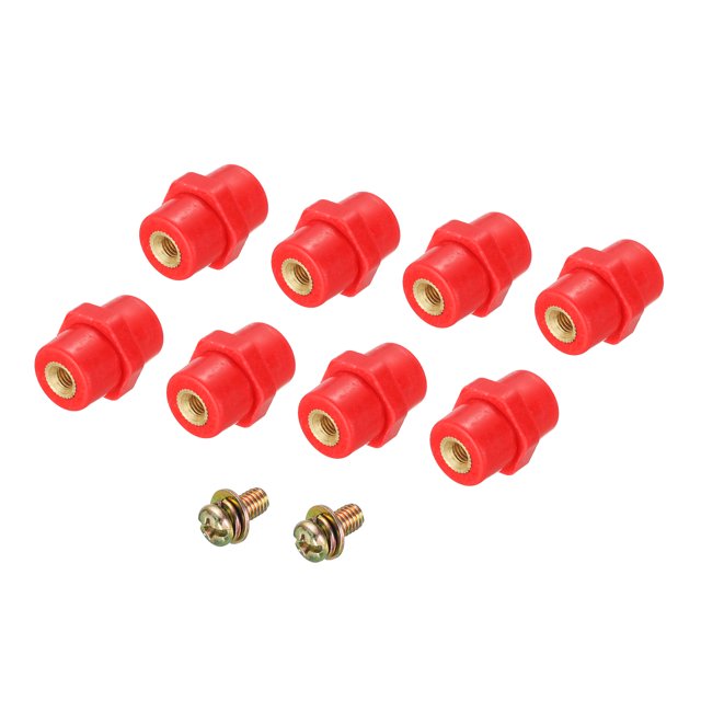 Unique Bargains Isolant 8 Pcs SM25 Haute Résistance avec Vis M5 pour Armoire de Distribution d'Alimentation