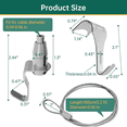 thumbnail image 2 of 8 Pcs Picture Rail Hanging System,Picture Rail Hooks Molding Hooks Picture Rail Hangers, 2 of 6