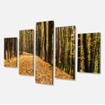 thumbnail image 2 of Dense Autumn Forest Woods - Modern Forest Canvas Art, 2 of 3