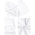 thumbnail image 5 of INSPIRE CHIC Men's Hoodies Solid Color Zip up Short Sleeve Jacket, 5 of 5
