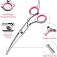 thumbnail image 2 of CHUANK Dog Grooming Scissors with Safety Round Tips Stainless Steel Professional Dog Grooming Kit - Thinning  Curved Scissors and Comb for Dog Cat Pet, 2 of 2