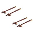 thumbnail image 1 of Oleegame 2PC Spoon And Lid Rest Chopsticks Rack Simple Tableware Chopsticks Modern Holder Chinese Kitchen，Dining Bar Brown, 1 of 9