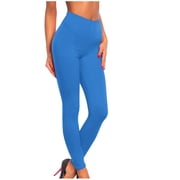 Timegard Leggings for Women High Waist Belly Control Sport Yoga Pant Stretch Solid Color Workout Trousers