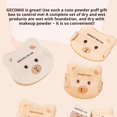 thumbnail image 3 of Soft Plush Bear Powder Puff Set For Sensitive Skin Travel Friendly Makeup Application, 3 of 7