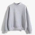 thumbnail image 4 of Meichang Oversized Sweatshirt for Women Mock Neck Long Sleeve Loose Fit Pullover Solid Casual Y2k Sweatshirt on Clearance, 4 of 4