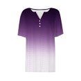 thumbnail image 4 of Birdeem Blouses for Women Womens V-Neck Solid Color T-Shirt Top, 4 of 12