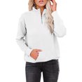 thumbnail image 1 of Women's Zipper Long Sleeve Lightweight Sweatshirts Solid Color Hedging Tops, 1 of 7