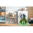 thumbnail image 2 of Ahgly Company Tapis d'Intérieur Lavable en Machine Carré Vert Fougère Transitionnel, 4 Pieds Carré, 2 of 7